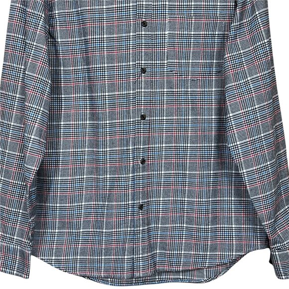Old Navy Menswear Plaid Flannel Shirt Men’s Medium 100% Cotton - Picture 4 of 13